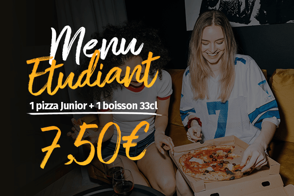 Menu étudiant à 7,50 €